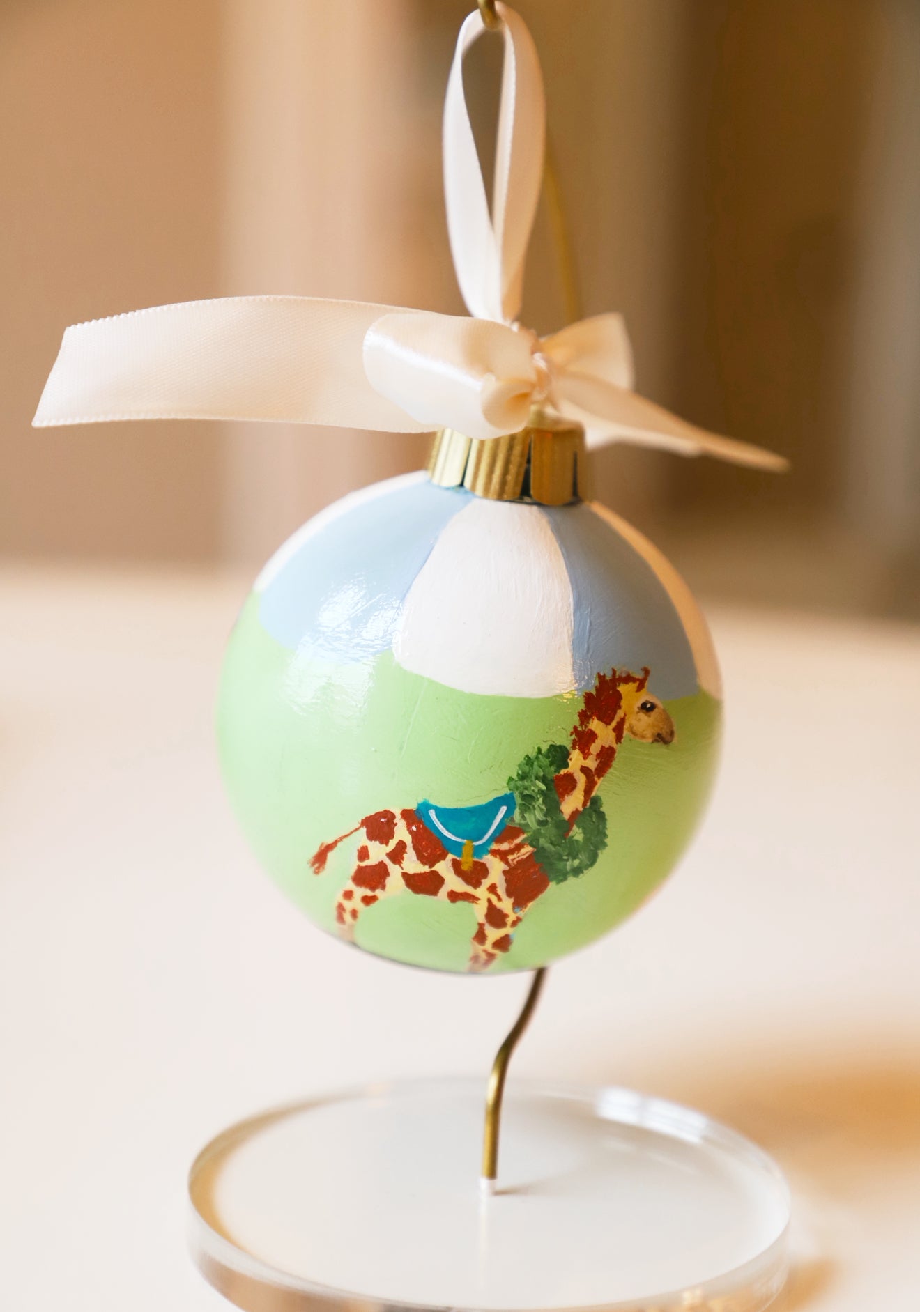 “Follow Along!” Painted Ornament (FINAL SALE)