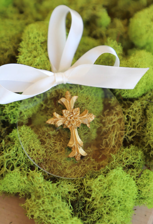 Quad Cross Intaglio Ornament