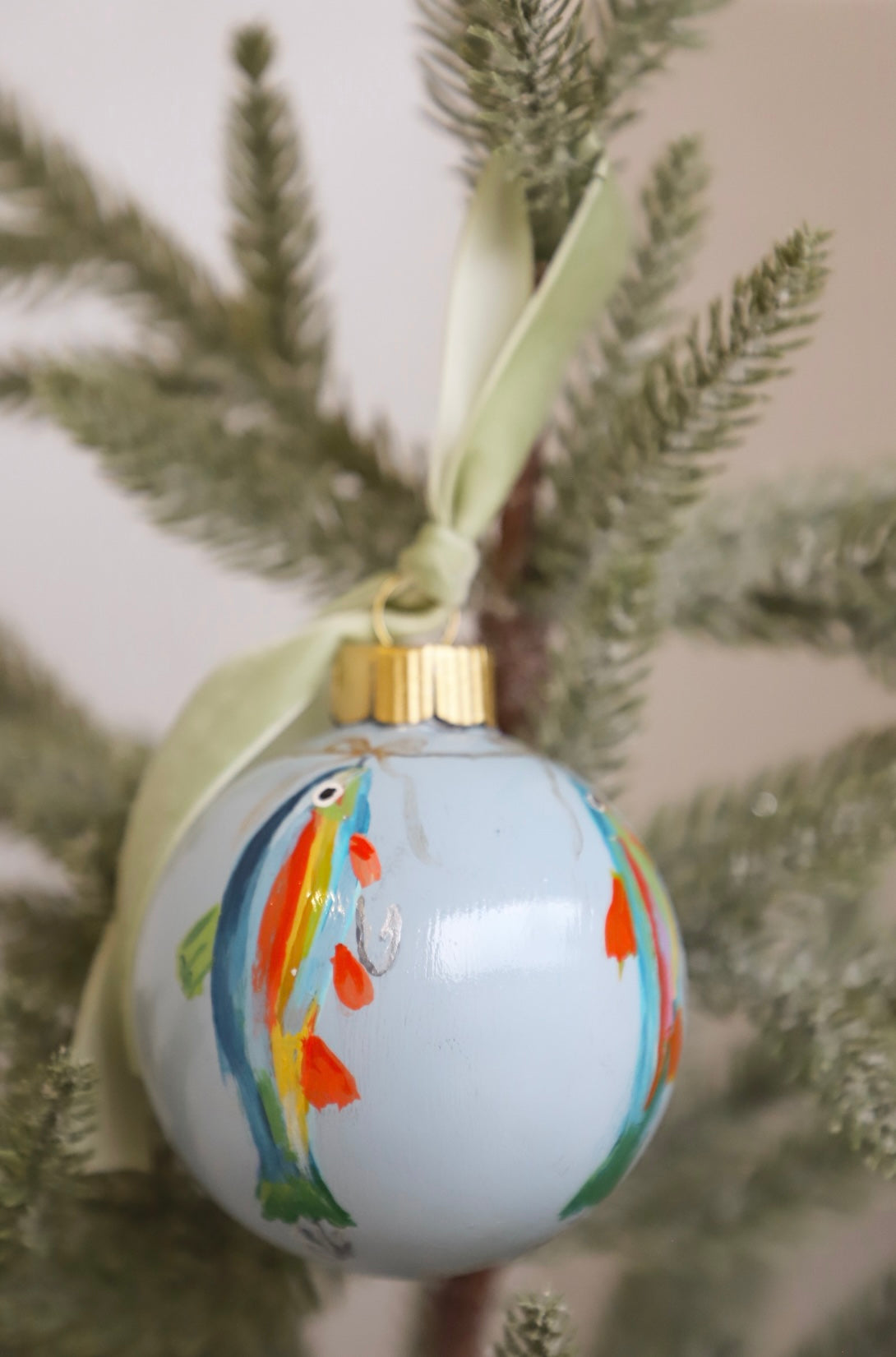 Fishing Lure #1 Painted Ornament (FINAL SALE)