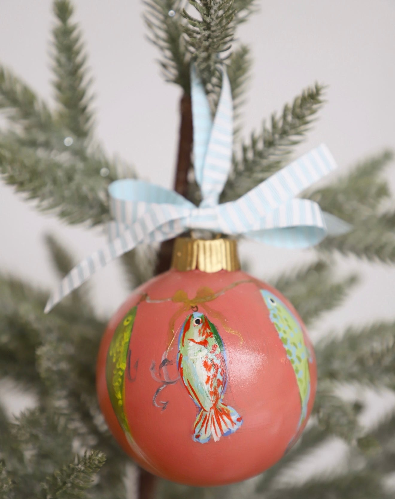 Fishing Lure #2 Painted Ornament (FINAL SALE)