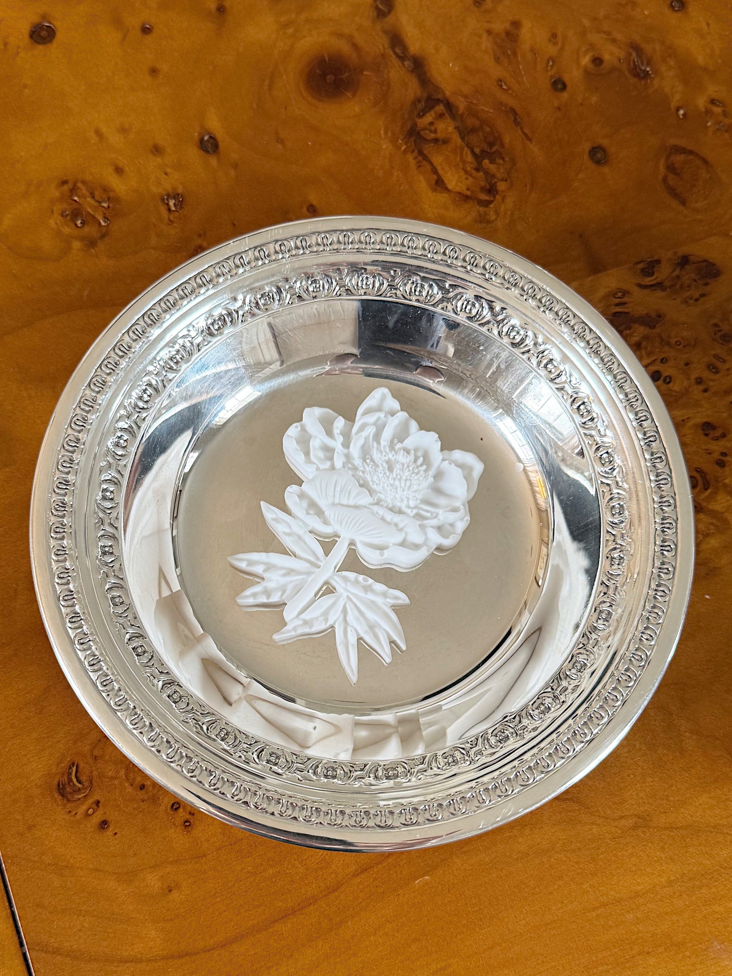 Mini Rose Silver Plate