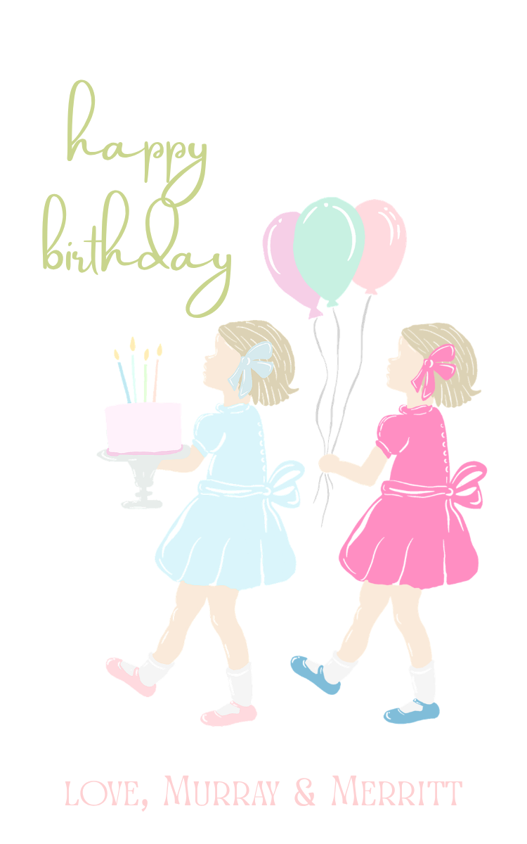 Birthday Girls Gift Tag