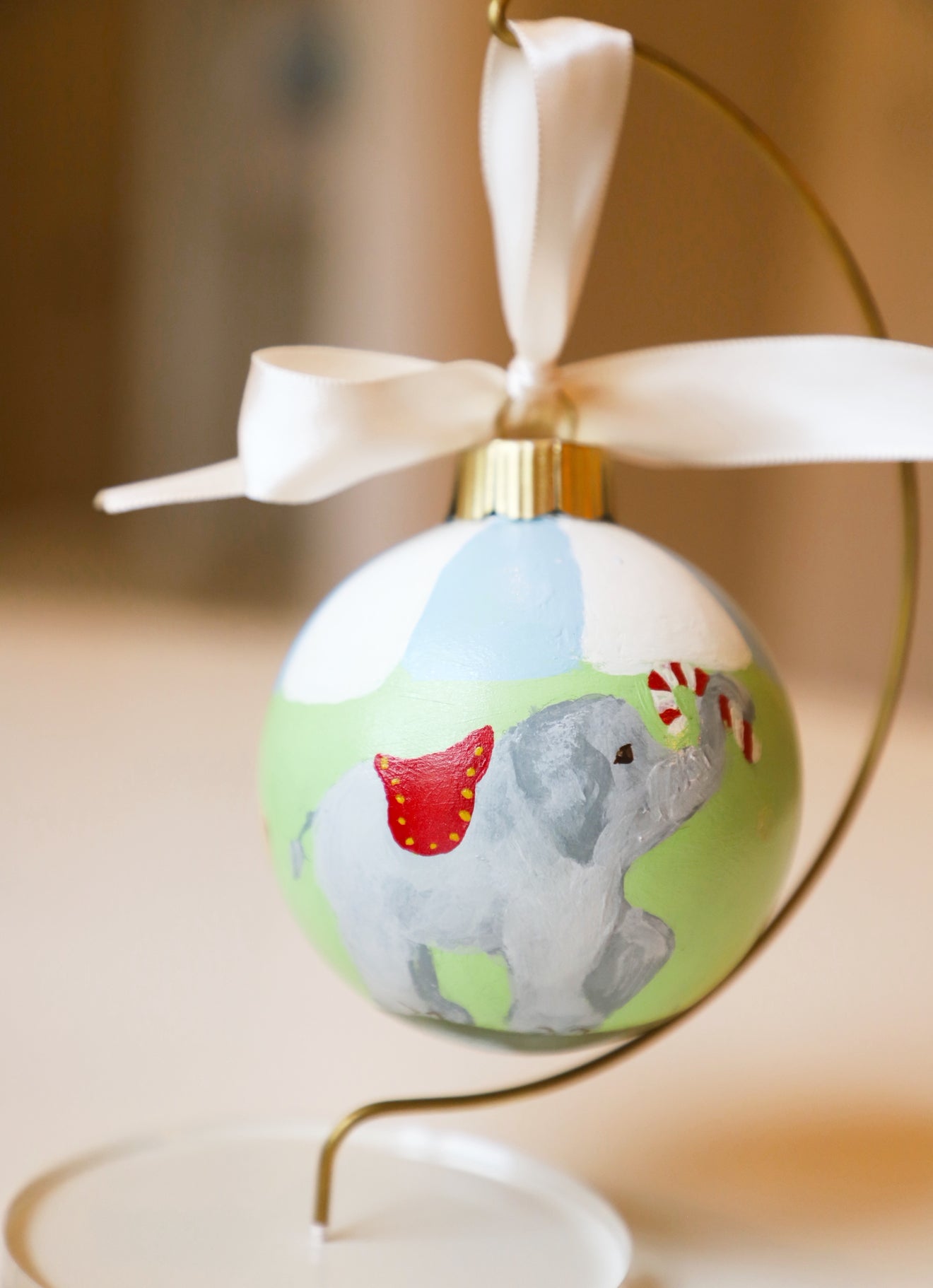 “Follow Along!” Painted Ornament (FINAL SALE)