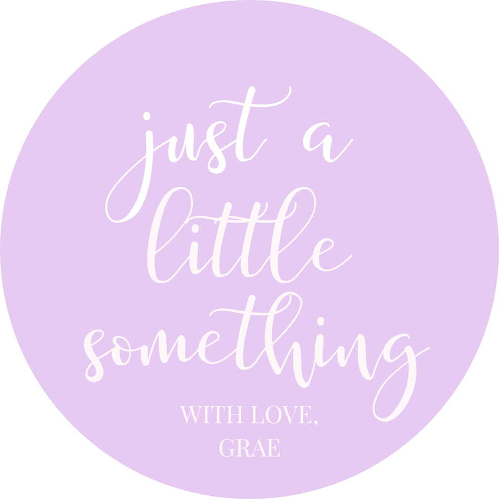 Just A Little Something (Purple) Gift Tag