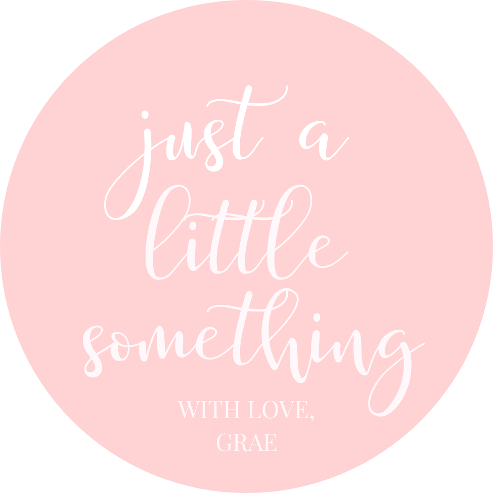 Just A Little Something (Pink) Gift Tag