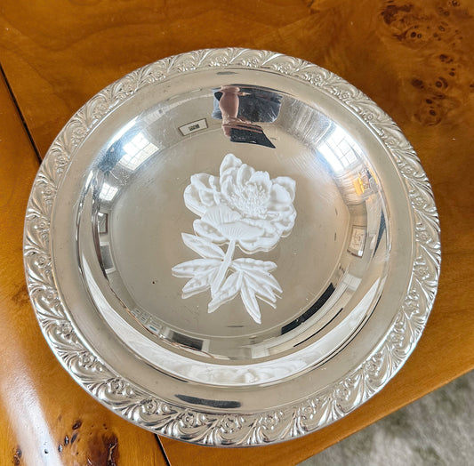 Rose Silver Plate