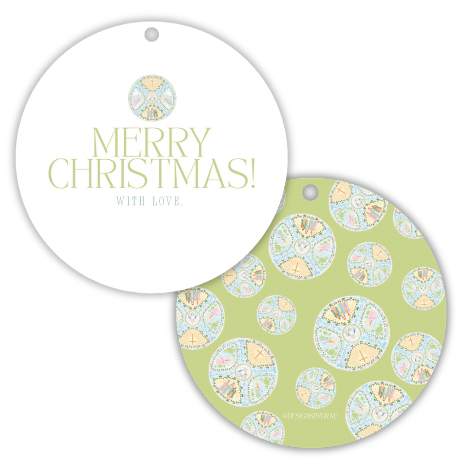Merry Medallion Gift Tags