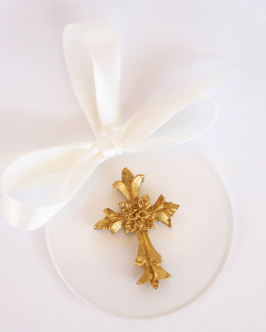 Quad Cross Intaglio Ornament