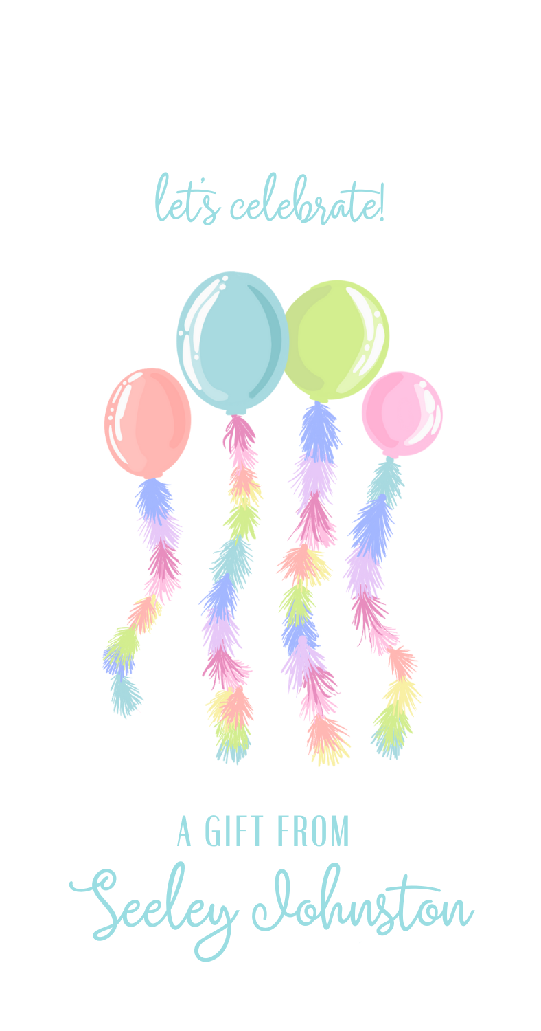 Balloon Gift Tag