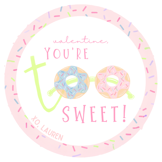 Donut Glasses Gift Tag