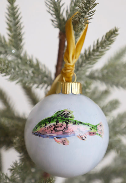 Fish Painted Ornament (FINAL SALE)