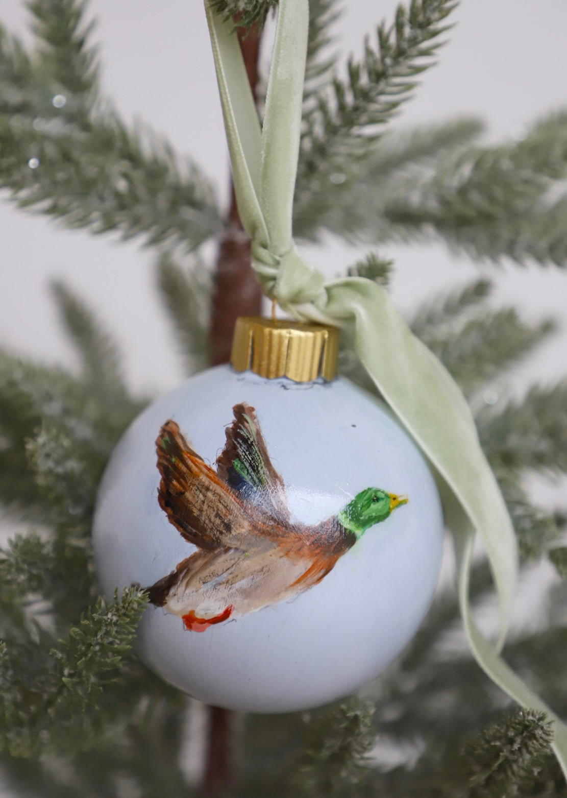 Mallard Duck Painted Ornament (FINAL SALE)