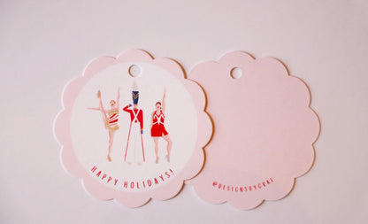 Rockettes ScallopedGift Tag