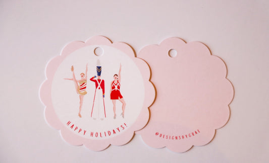 Rockettes ScallopedGift Tag