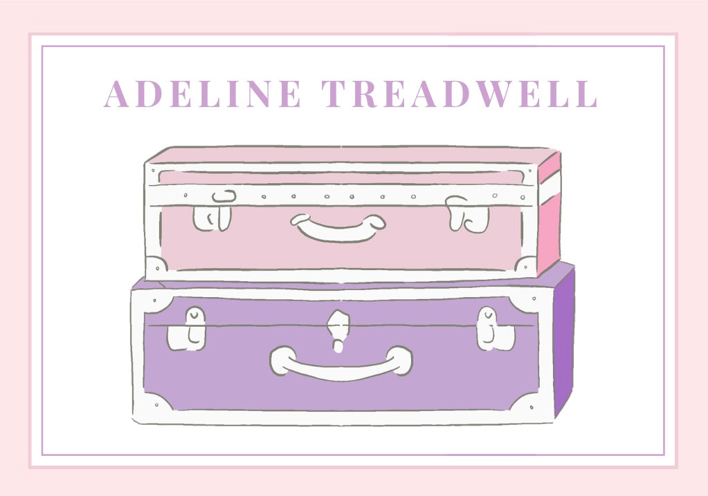 Pink Camp Bag Tag