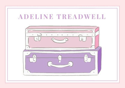 Pink Camp Bag Tag