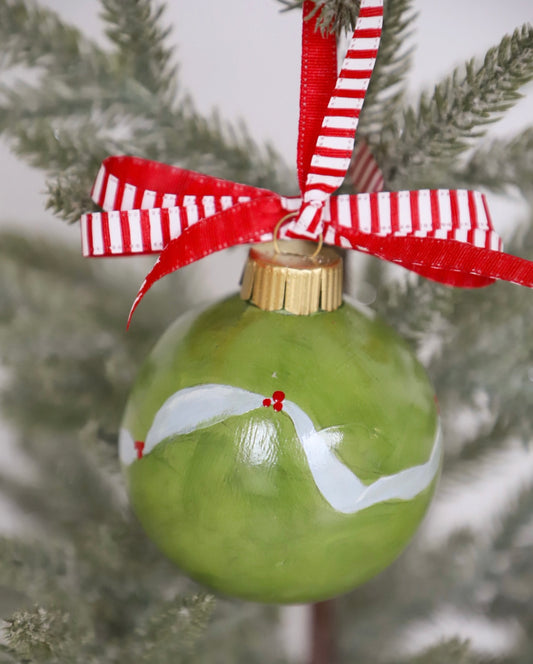 Black Lab Painted Ornament (FINAL SALE)