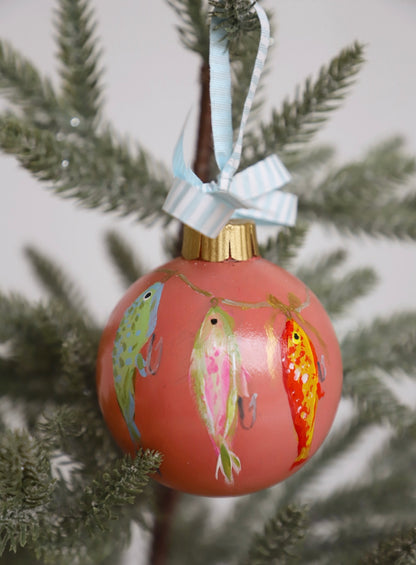 Fishing Lure #2 Painted Ornament (FINAL SALE)