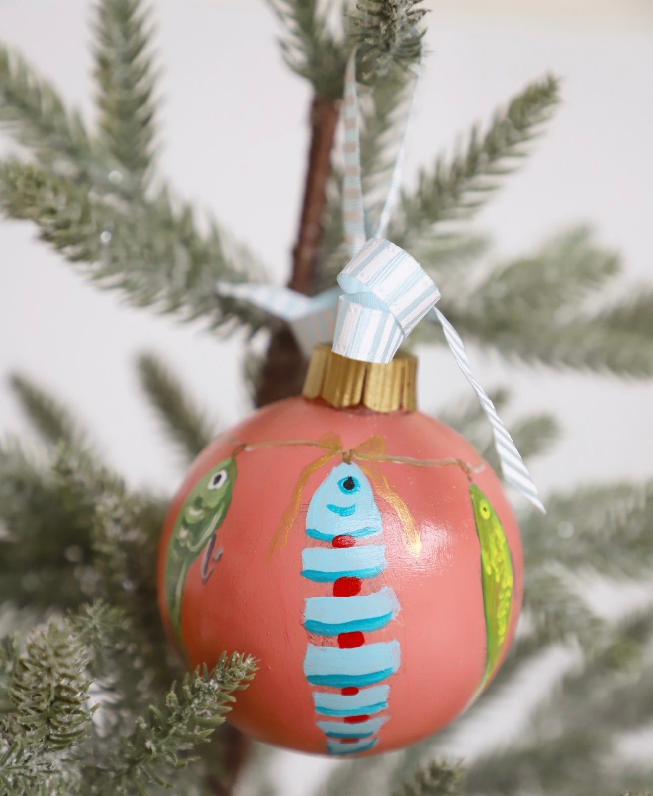 Fishing Lure #2 Painted Ornament (FINAL SALE)