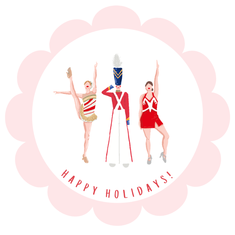Rockettes ScallopedGift Tag