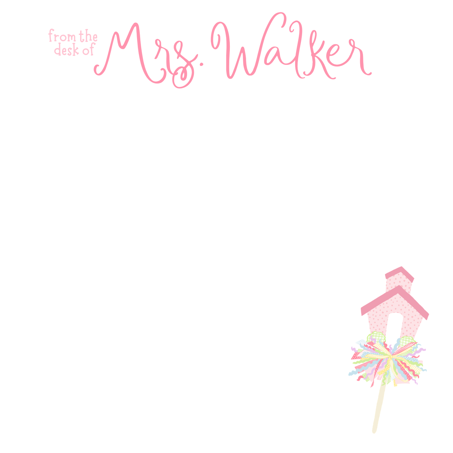 (PRE-ORDER) Personalized Happy Teacher Notepad