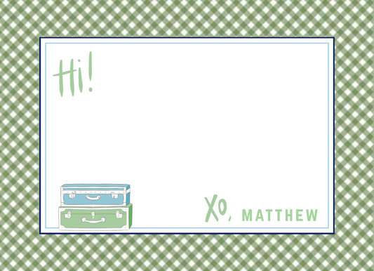 Green Camp Stationary Set