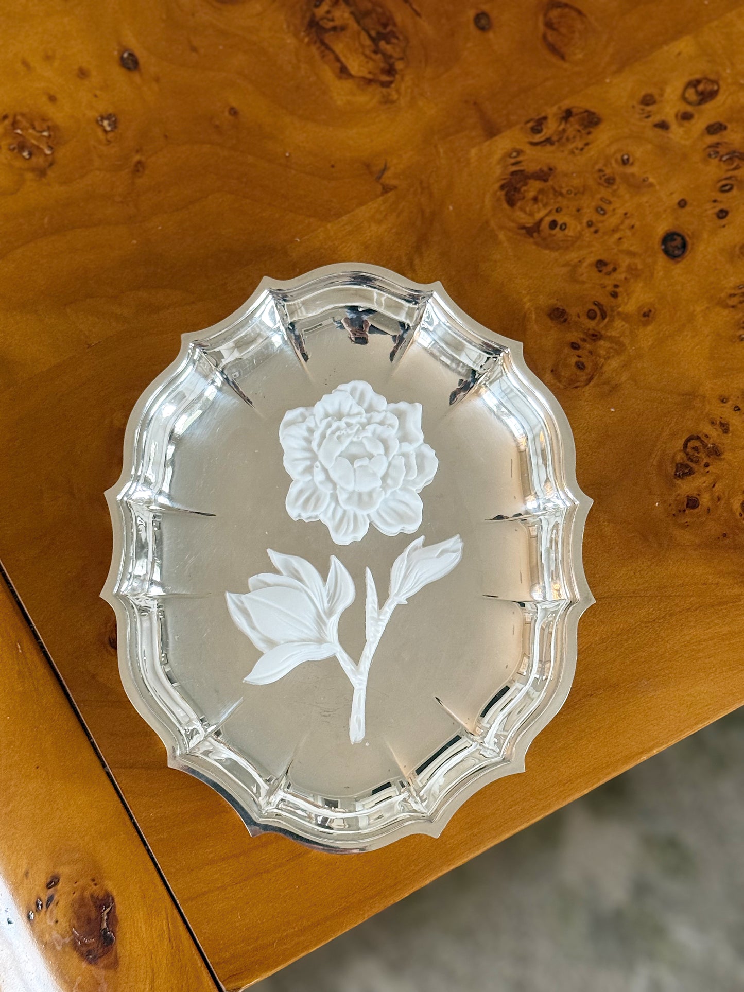 Gardenia Silver Plate