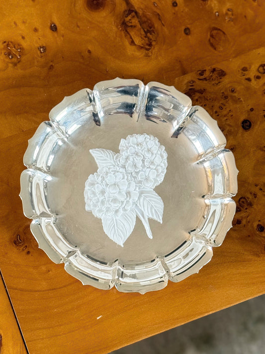 Hydrangea Silver Plate