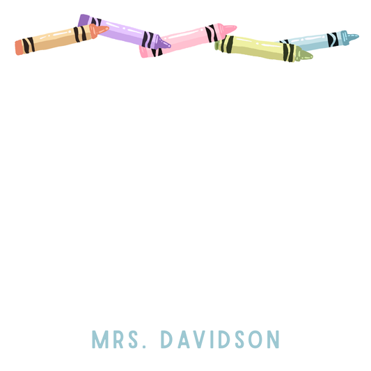 Crayon Teacher Notepad