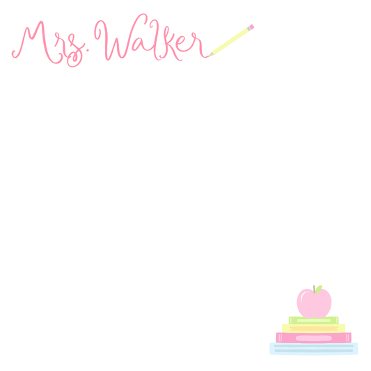 Personalized School Supplies Notepad