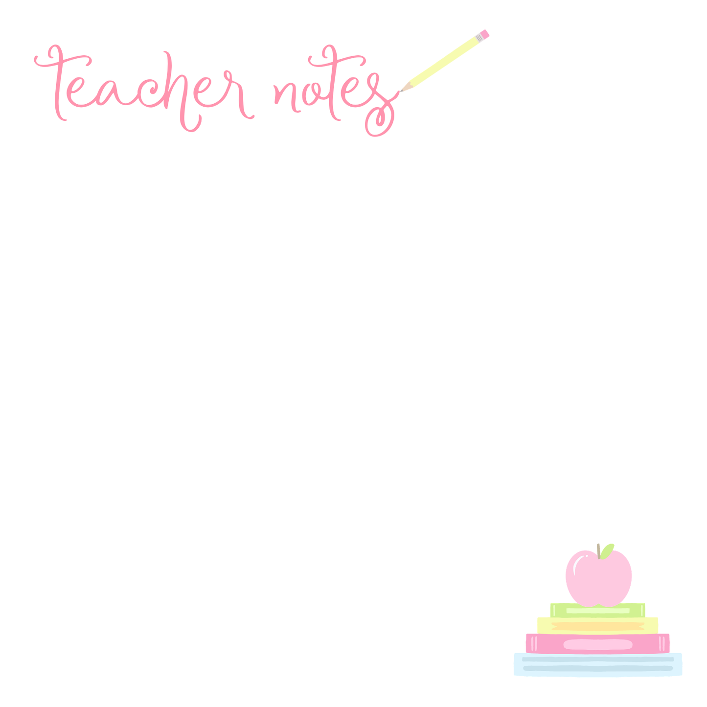 (PRE-ORDER) School Supplies Notepad