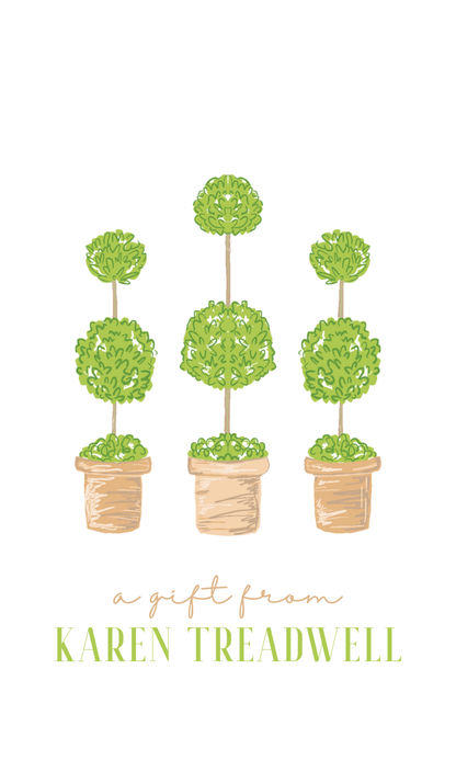 Terracotta Topiary Gift Tag