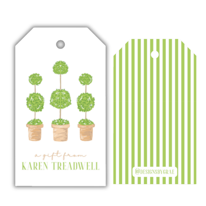 Terracotta Topiary Gift Tag