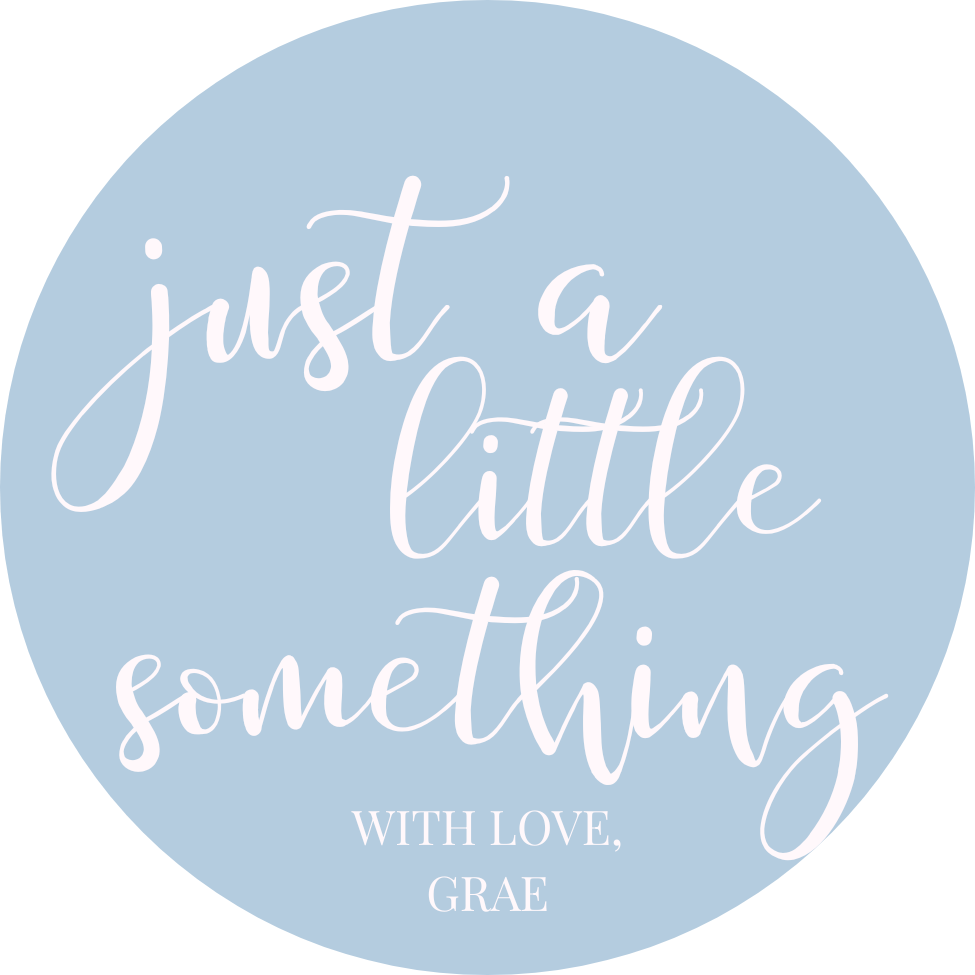 Just A Little Something (Blue) Gift Tag